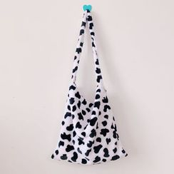 Hello minto - Patterned Fleece Tote Bag Hello minto - Patterned Fleece Tote Bag