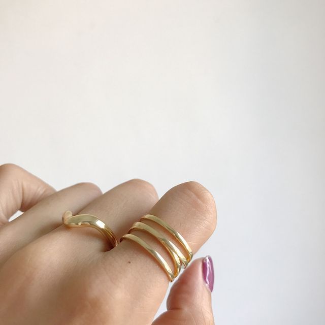 Forainer-Sterling Silver Layered Ring