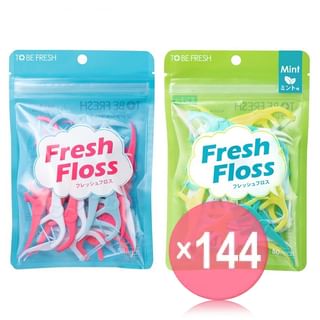 TO BE FRESH - Fresh Disposable Plastic Stemmed Dental Floss (x144) (Bulk Box)