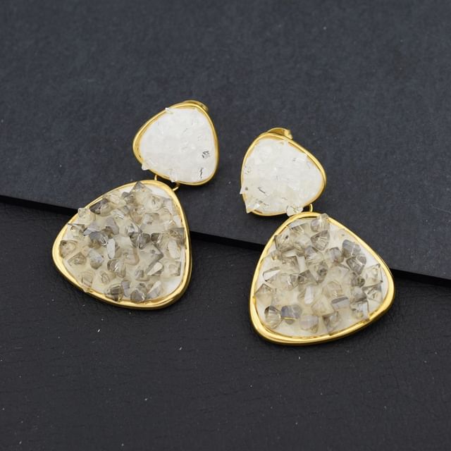 Juanitro-Faux Crystal Alloy Drop Earring