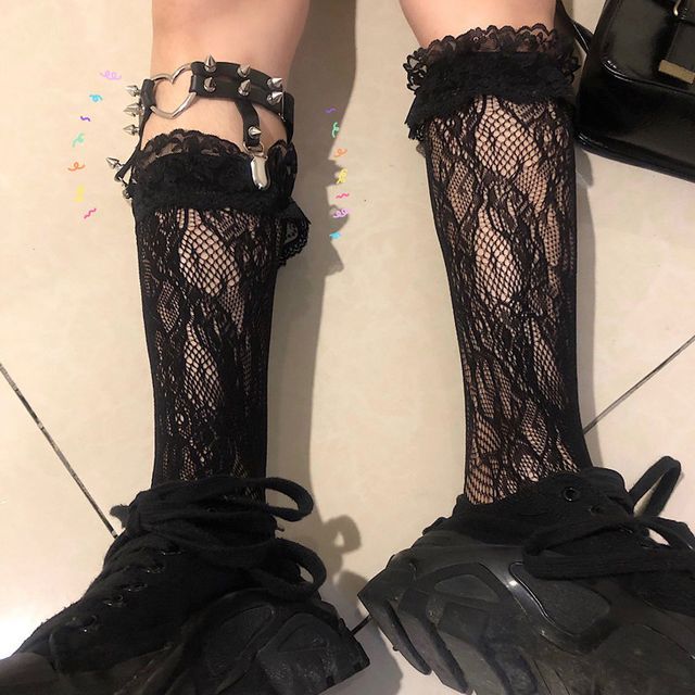 Chisan - Lace Socks / Garter | YesStyle