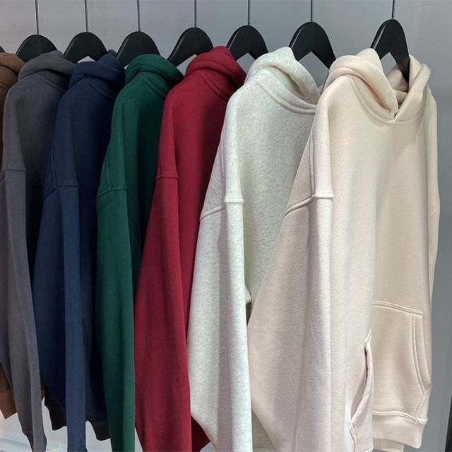 Kimeya-Plain Pocket Detail Hoodie