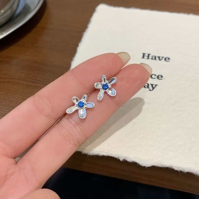 Rodiv-Rhinestone Stud Earring