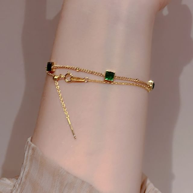 Kiren-Rhinestone Bracelet Chain Bracelet