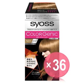 syoss - Colorgenic Milky Hair Color N01 Lucent Beige (x36) (Bulk Box)