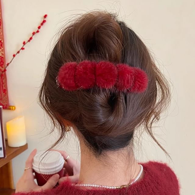 enthice-Pom Pom Hair Clip