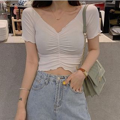 Dinse - Off-Shoulder Short-Sleeve Cropped Top Dinse - Off-Shoulder Short-Sleeve Cropped Top
