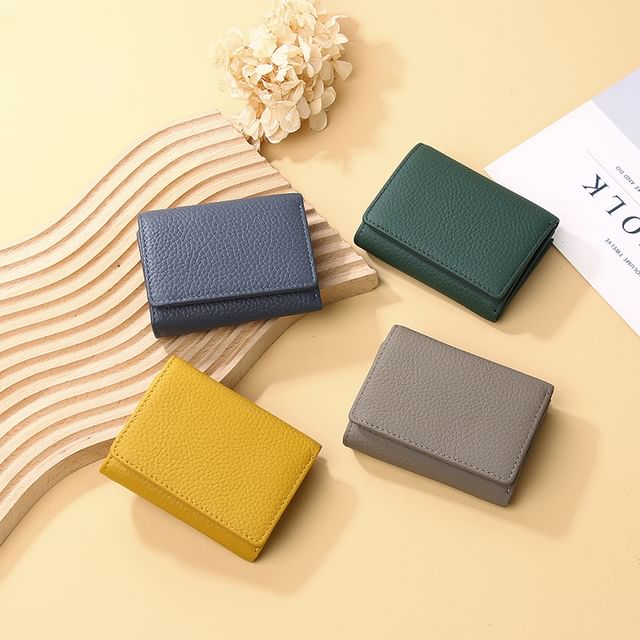 tablarosa-Genuine Leather Trifold Wallet