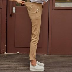 PIPPIN - Band-Waist Slim-Fit Pants PIPPIN - Band-Waist Slim-Fit Pants
