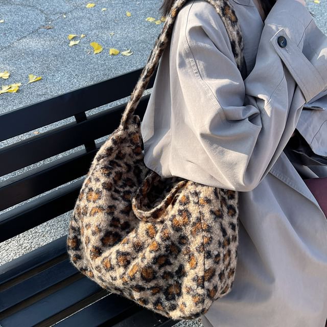Melois-Leopard Print Tote Bag
