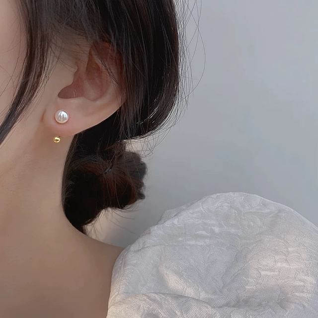 Gaya-Faux Pearl Alloy Ear Jacket