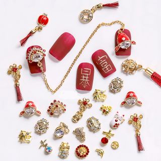 Padoma Rhinestone Lunar New Year Nail Art Decoration ...