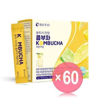 BOTO - Beauty Secret Kombucha Lemon Lime (x60) (Bulk Box)