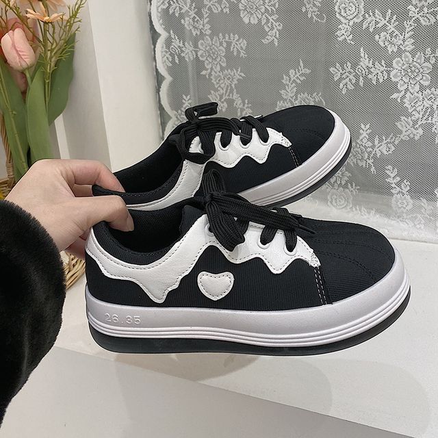 Hipsole-Two-Tone Platform Sneakers