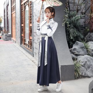 full midi skirt and top set