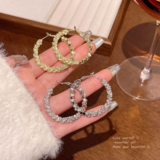 LIVSIA-Alloy Hoop Earring