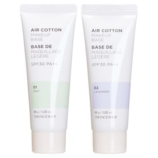 THE FACE SHOP - Air Cotton Makeup Base SPF30 PA++ (2 Colors)