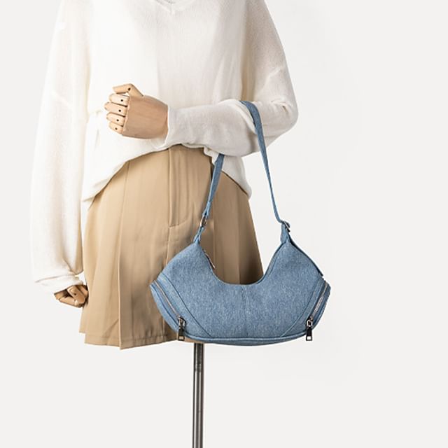 TangTangBags-Denim Shoulder Bag