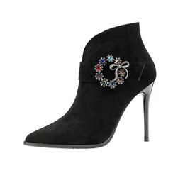 Bohemyth - Pointed Stiletto Heel Short Boots Bohemyth - Pointed Stiletto Heel Short Boots