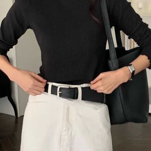 SeoulPop-Cowhide Leather Belt