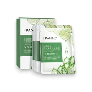 FRANIC - Aloe Vera Cucumber Hydrating Face Mask (10pcs)