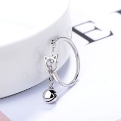 Knick Knack - Cat & Bell Open Ring Knick Knack - Cat & Bell Open Ring