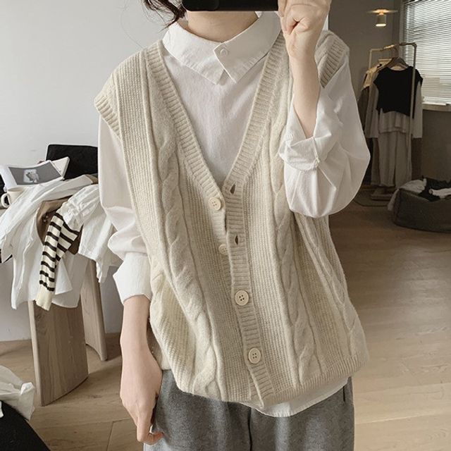 Poppy Stripe Sweater Vest