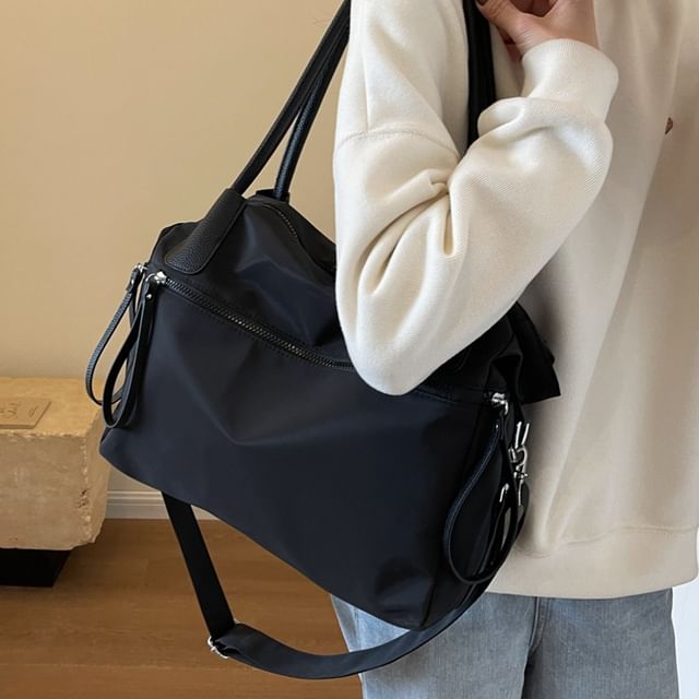 KOCORE-Plain Oxford Fabric Carryall Bag