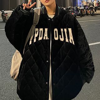 quilted baseball jacket