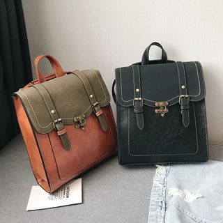 sky bag leather backpack