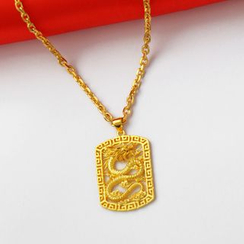 Tenri - 18K Gold Plated Dragon Pendant Necklace Tenri - 18K Gold Plated Dragon Pendant Necklace
