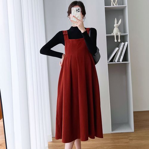 Long length pinafore dress hotsell