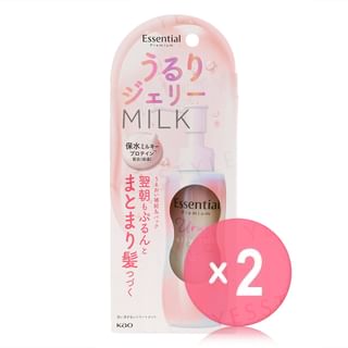 Kao - Essential Premium Ururi Jelly Hair Milk 2pcs Bundle Set