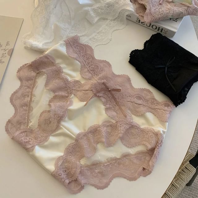 Candyiry-Lace Trim Panties