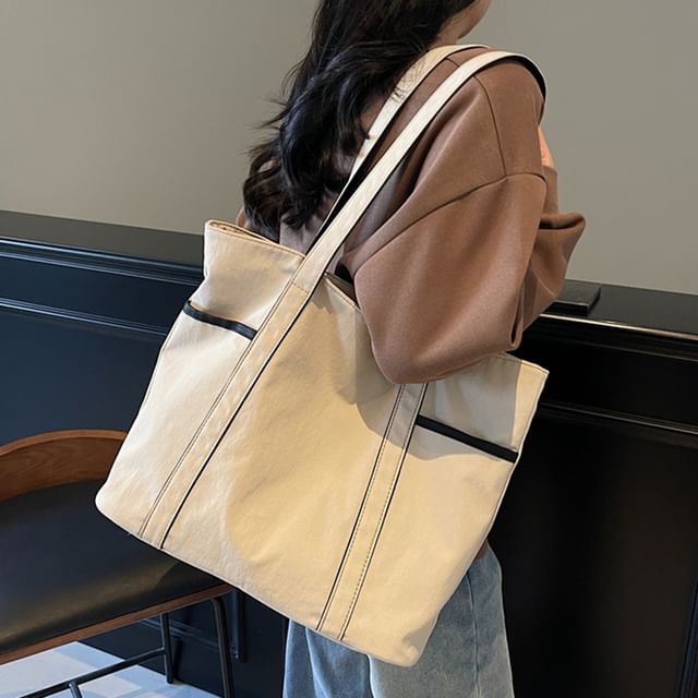 Skyglow-Panel Canvas Tote Bag