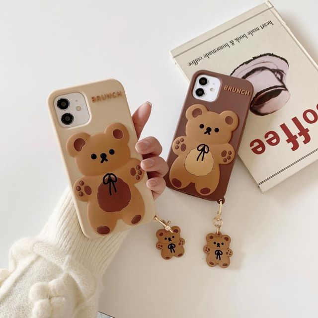 Fashion Brand Bear Designer Phone Cases for iPhone 12 12PRO Max