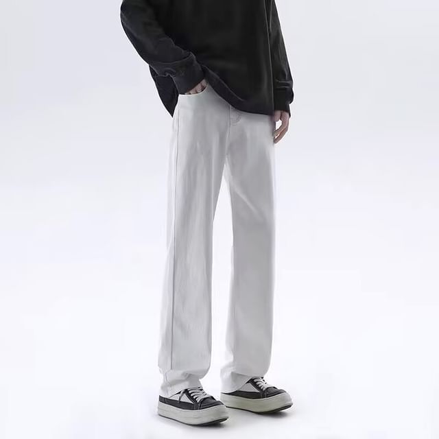 Urtishia-Mid Rise Wide Leg Jeans