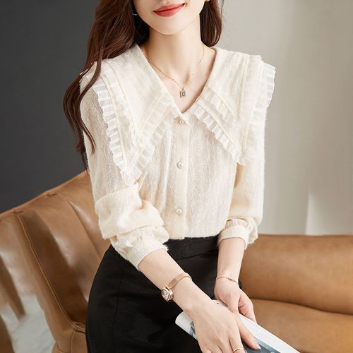 yori ヨリ　Frilled blouse yori2022ssコレクションのフリルスリーブブラウスYR2221-010SPが入荷