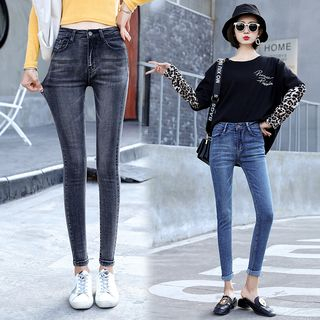 Denimot-High Waist Skinny Jeans