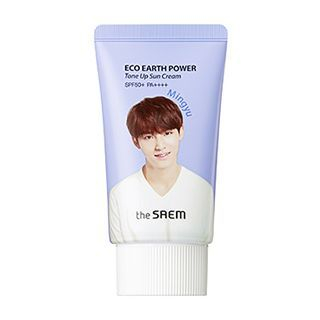 the saem eco earth tone up sun cream