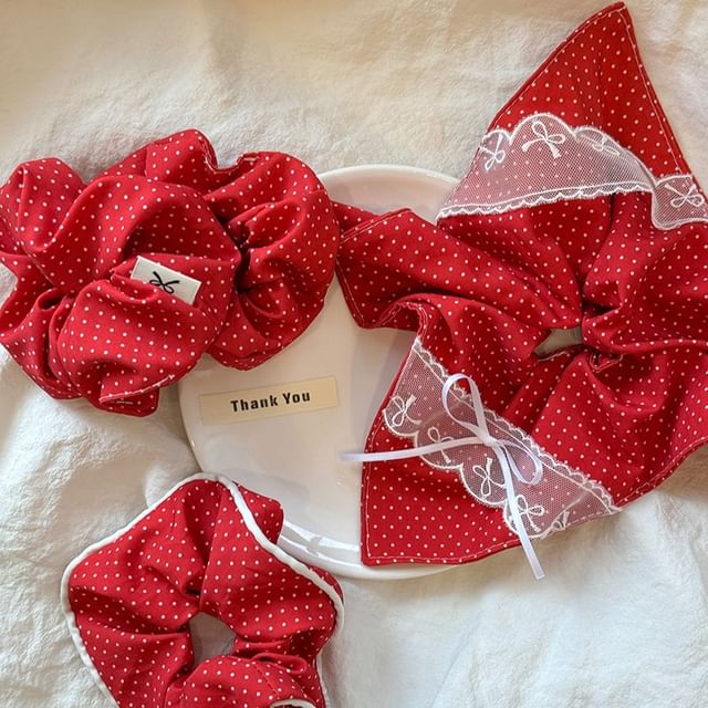 Wandoli-Polka Dot Hair Tie Set