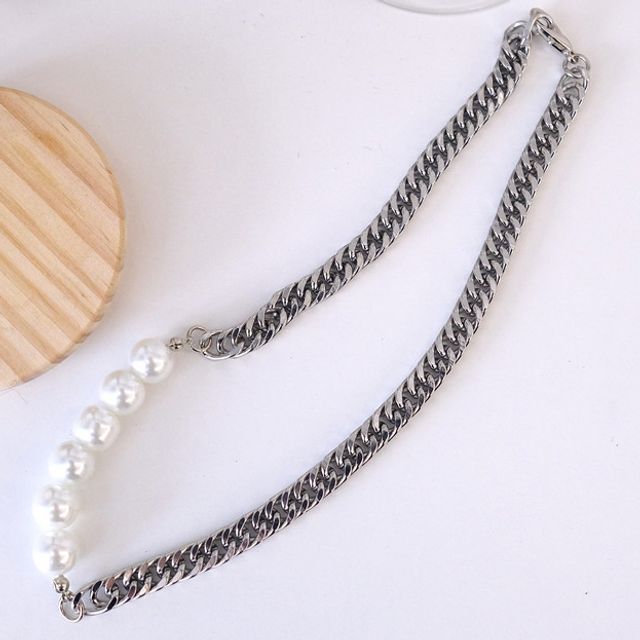 BABLIBU-Faux Pearl Alloy Necklace