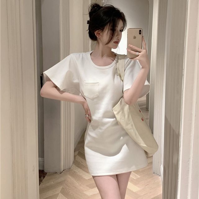 korean t shirt dress Korean Maxi Dress