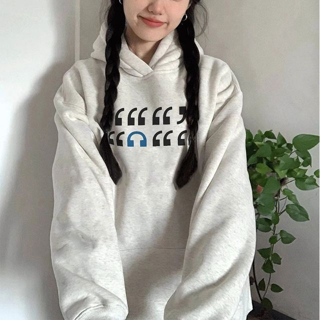 Relaxed Fit Printed Hoodie