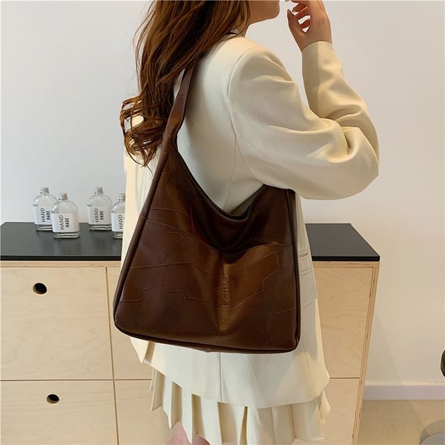 Mulgam-Faux Leather Tote Bag