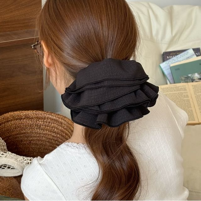 Allyrinta-Ruffle Plain Scrunchie