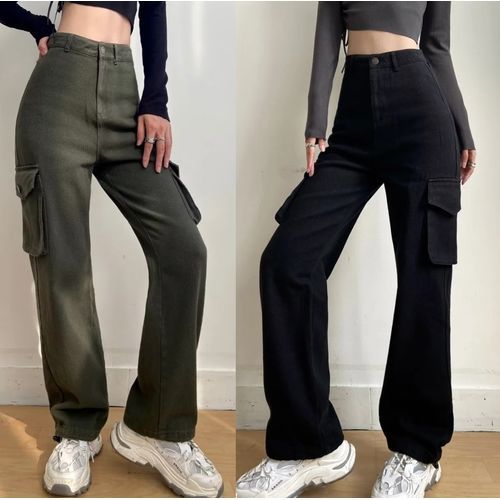 Ichi Ponte Knit Cargo Pants