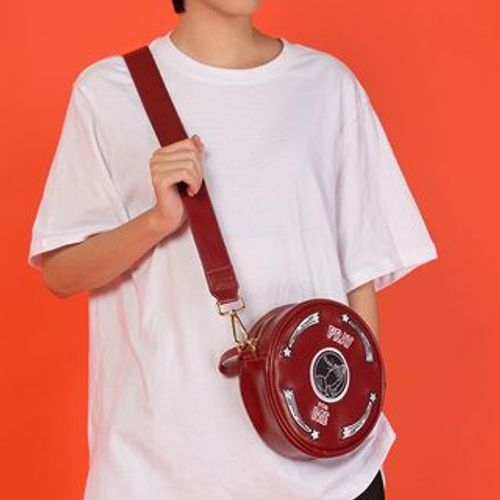 YUPIN Embroidered Circle Crossbody Bag YesStyle