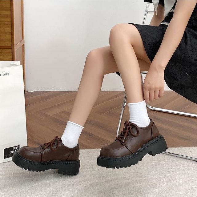 Queen Zoo Platform LaceUp Shoes YesStyle