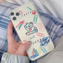 BABYCASE - 彩虹及熊印花手机保护套 - iPhone 11 Pro Max / 11 Pro / 11 / SE / XS Max / XS / XR / X / SE 2 / 8 / 8 Plus / 7 / 7 Plus BABYCASE - 彩虹及熊印花手机保护套 - iPhone 11 Pro Max / 11 Pro / 11 / SE / XS Max / XS / XR / X / SE 2 / 8 / 8 Plus / 7 / 7 Plus